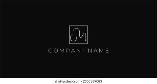 Alphabet letters Initials Monogram logo M INITIAL