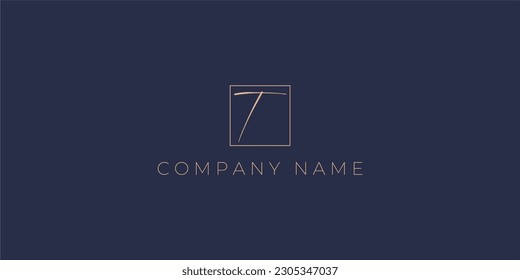 Alphabet letters Initials Monogram logo T INITIAL