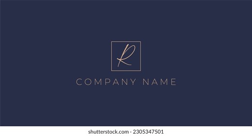 Alphabet letters Initials Monogram logo R INITIAL
