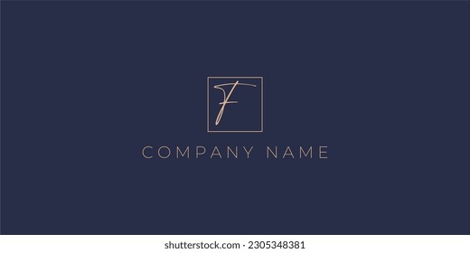 Alphabet letters Initials Monogram logo F INITIAL