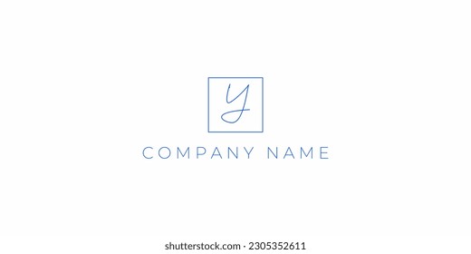 Alphabet letters Initials Monogram logo Y INITIAL