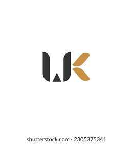 Alphabet letters Initials Monogram logo KW, WK, K and W