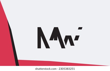 Alphabet letters Initials Monogram logo MW, WM, M and W