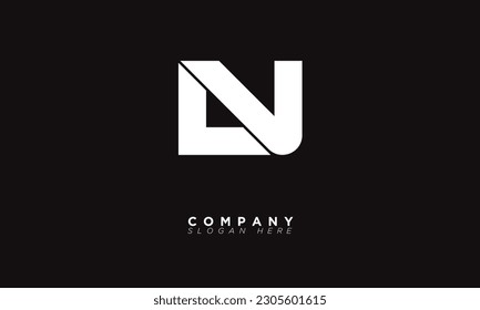 Letras alfabéticas Iniciales Logotipo Monograma LV
