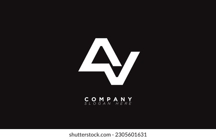 Alphabet letters Initial Monogram Logo AV, VA, A und V