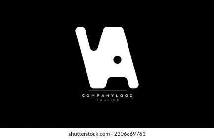 Alphabet letters Initials Monogram logo VA, VA INITIAL, VA letter