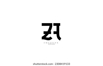 Alphabet letters Initials Monogram logo ZA AZ Z A