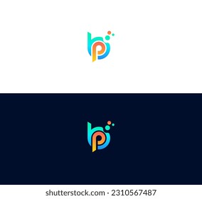 Alphabet Buchstaben Initials Monogram Logo BP, PB.