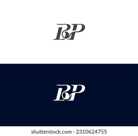 Alphabet Buchstaben Initials Monogram Logo BP, PB.