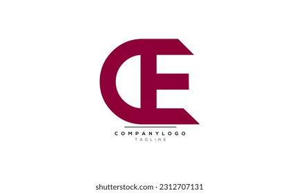 Alphabet letters Initials Monogram logo DE, DE INITIAL, DE letter