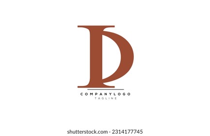 Alphabet letters Initials Monogram logo ID, ID INITIAL, ID letter