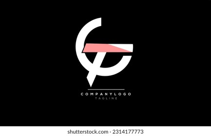 Letras alfabéticas Iniciales Monograma CT, CT INITIAL, CT letra