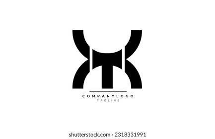 Alphabet letters Initials Monogram logo  XT , TX 