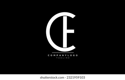 Alphabet letters Initial Monogram Logo CE, CE INITIAL, CE Brief