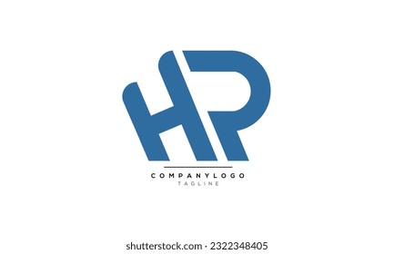 Letras alfabéticas Iniciales Monograma HP, HP INITIAL, letra HP