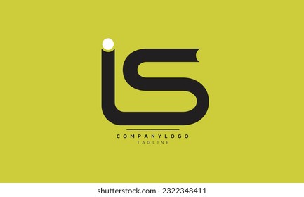 Alphabet letters Initials Monogram logo IS, IS INITIAL, IS letter
