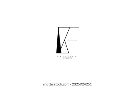 Letras alfabéticas Iniciales Monograma BF FB B F