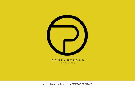 Alphabet letters Initial Monogram Logo OP, OP INITIAL, OP Brief