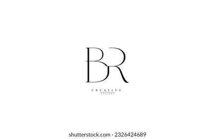 Alphabet letters Initials Monogram logo BR RB B R