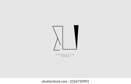 Alphabet letters Initial Monogram Logo BU UB B B U