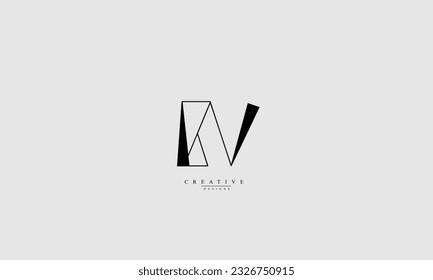 Alphabet letters Initials Monogram logo BV VB B V