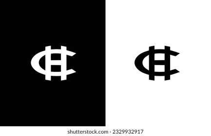 Alphabet letters Initials Monogram logo CH, HC, C and H