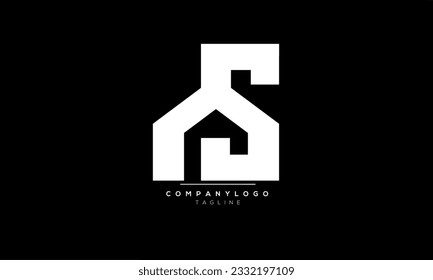 Alphabet letters Initials Monogram logo AS, AS INITIAL, AS letter
