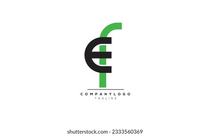 Alphabet letters Initials Monogram logo EF,FE,EF,FE  INITIAL,EF,FE  letter
