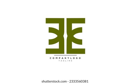Alphabet letters Initials Monogram logo EE,EE  INITIAL,EE  letter