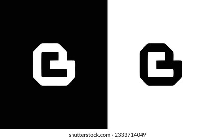 Alphabet letters Initials Monogram logo CB, BC, C and B