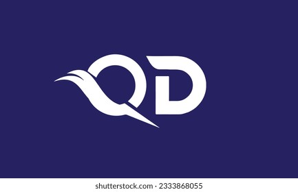Alphabet letters Initials Monogram logo DQ, QD, D and Q