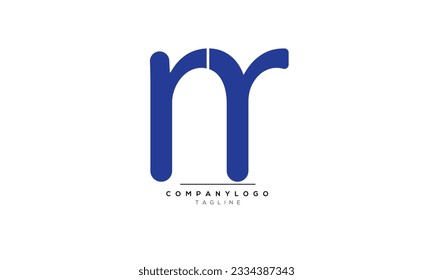 Alphabet letters Initials Monogram logo RR, RR INITIAL, RR letter