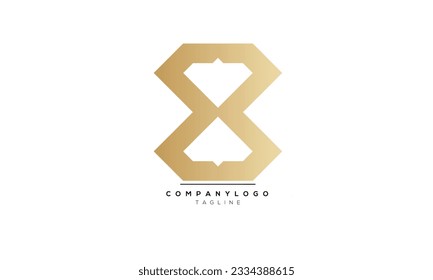 Alphabet letters Initials Monogram logo Diamond, 8 INITIAL
