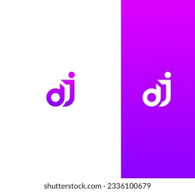 Alphabet letters Initials Monogram logo DJ, JD, DI, ID.
