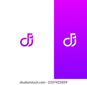 Alphabet letters Initials Monogram logo DJ, JD, DI, ID.