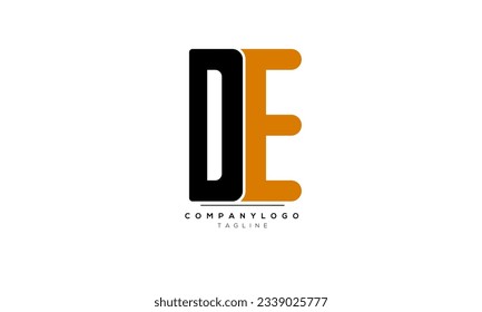 Alphabet letters Initials Monogram logo DE, DE INITIAL, DE letter
