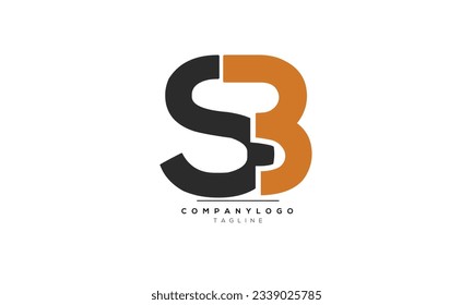 Alphabet letters Initials Monogram logo SB, SB INITIAL, SB letter