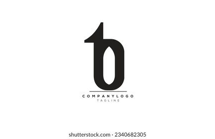 Alphabet letters Initials Monogram logo TO, TO INITIAL, TO letter