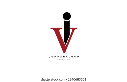 Alphabet letters Initials Monogram logo VI, VI INITIAL, VI letter