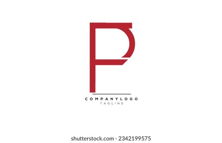 Letras alfabéticas Iniciales logotipo Monograma FP, FP INITIAL,FP carta