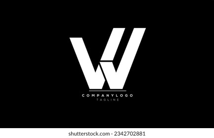 Alphabet letters Initials Monogram logo VV,VV  INITIAL,VV  letter
