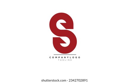 Alphabet letters Initials Monogram logo S,S  INITIAL,S  letter