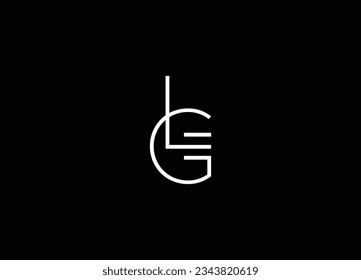 Alphabet letters Initials Monogram logo LG GL L G. Letter GL LG logo design template. LG monogram initials letter logo concept. GL icon design. Letter GL and LG logo design vector template