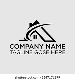 Alphabet letters Initials Monogram logo A home,home A,aand home, A letter home logo design template, A Letter home logo design template, Concept sign icon symbol Element Design. House, Real Estate, 