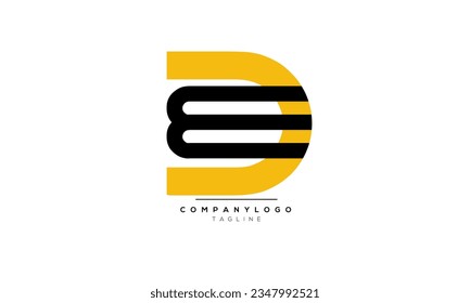 Alphabet letters Initials Monogram logo ED,ED  INITIAL,ED  letter