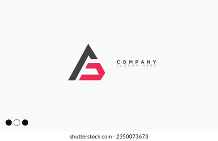 AS Alphabet letters Initial Monogram logo SA, A und S