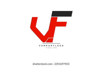 Alphabet letters Initials Monogram logo VF,VF  INITIAL,VF  letter
