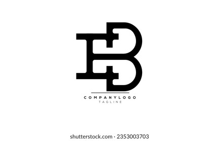 Alphabet letters Initials Monogram logo EB, EB INITIAL, EB letter