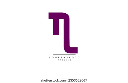 Alphabet letters Initials Monogram logo NL,NL  INITIAL,NL  letter