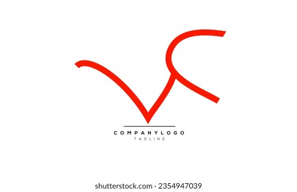 Alphabet letters Initials Monogram logo VC, VC INITIAL, VC letter